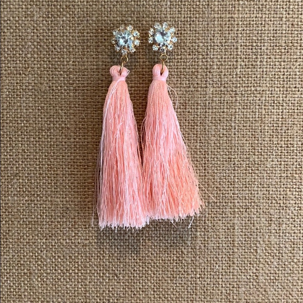 New Rhinestone tassel earrings